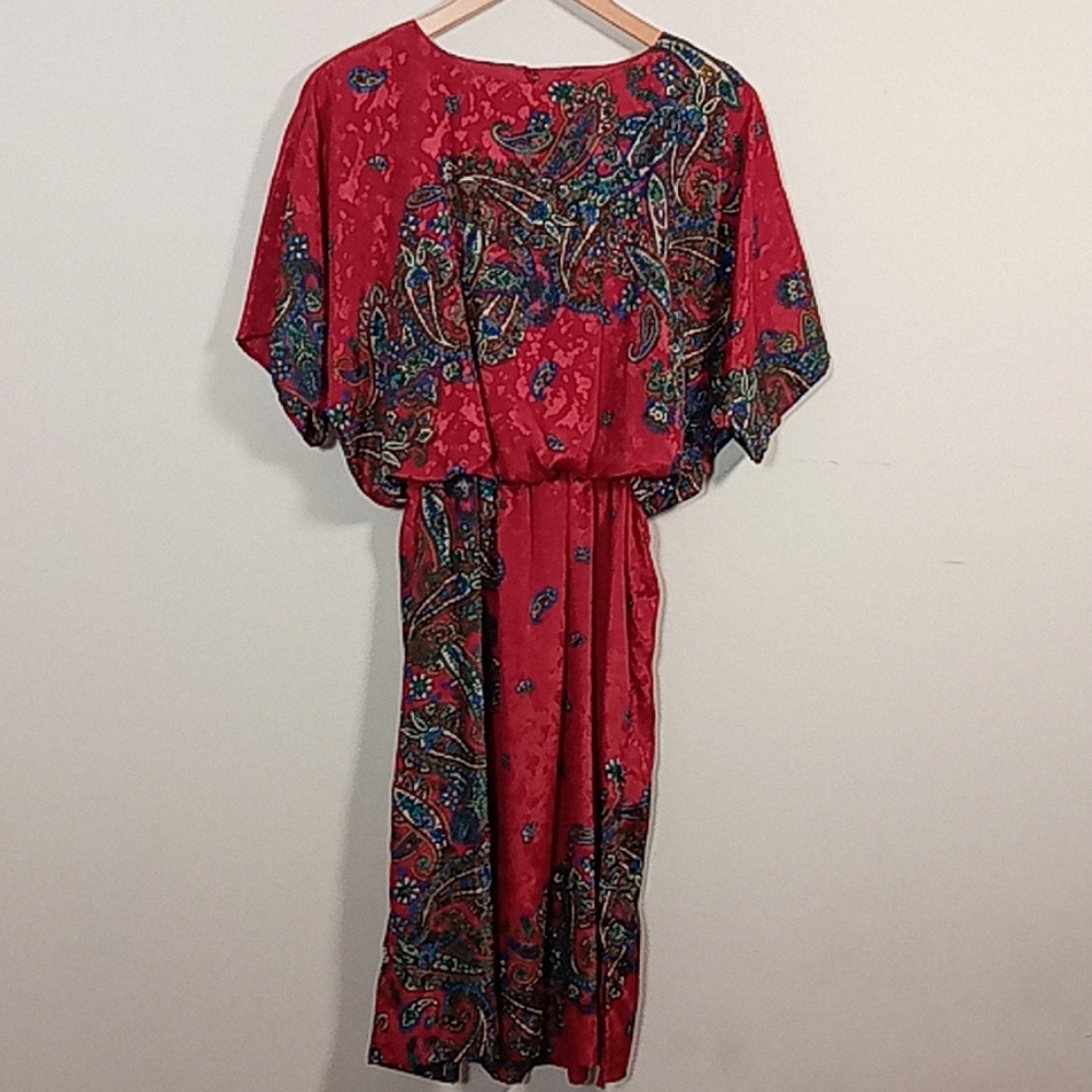 Blouson Paisley R&K Vintage Dress Sz 6